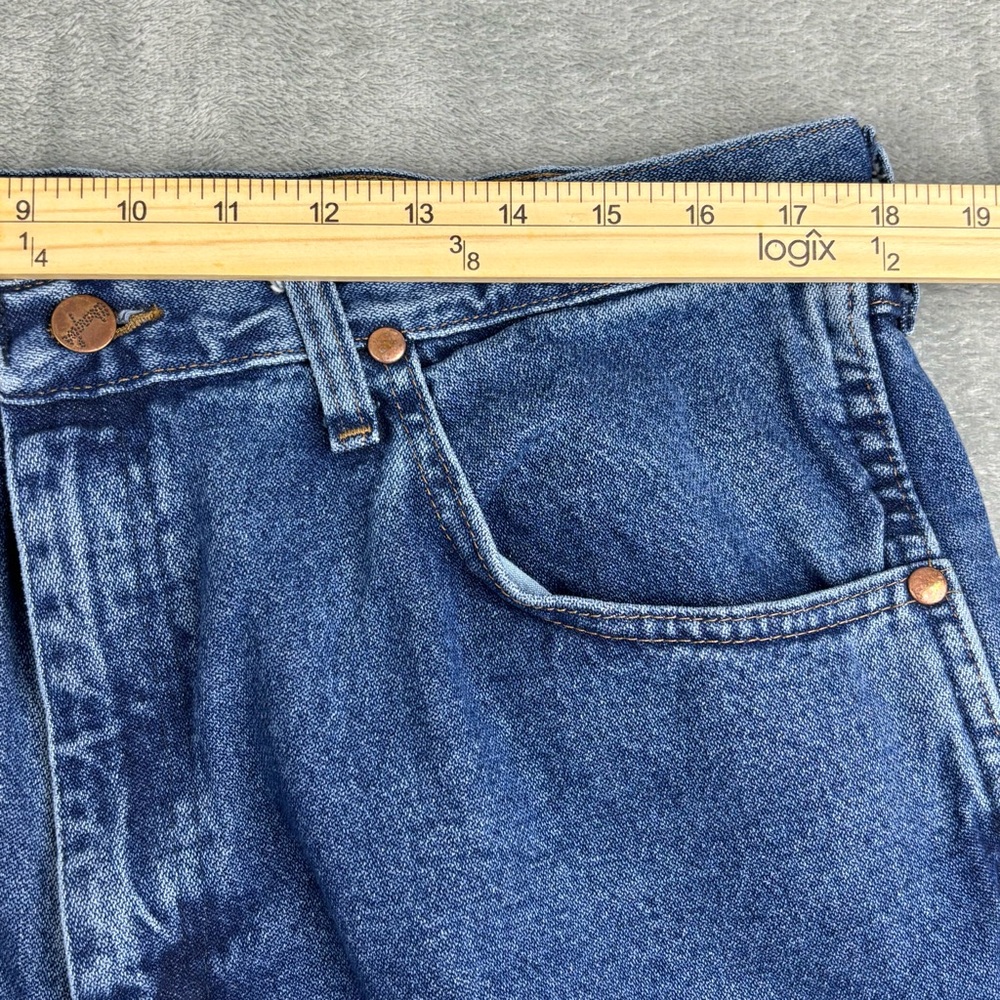 Wrangler Cowboy Cut Jeans Mens 36X32 Blue Relaxed Fit High Rise Denim NWT - Picture 6 of 15